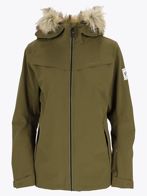 Twentyfour Finse 2.0 2-Lags Jakke D M Oliven