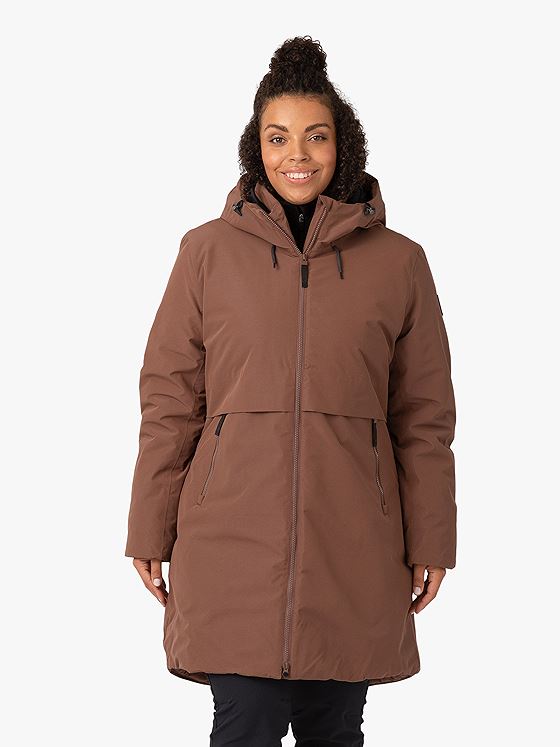 Twentyfour Mellow Vattert Parkas D Mokka