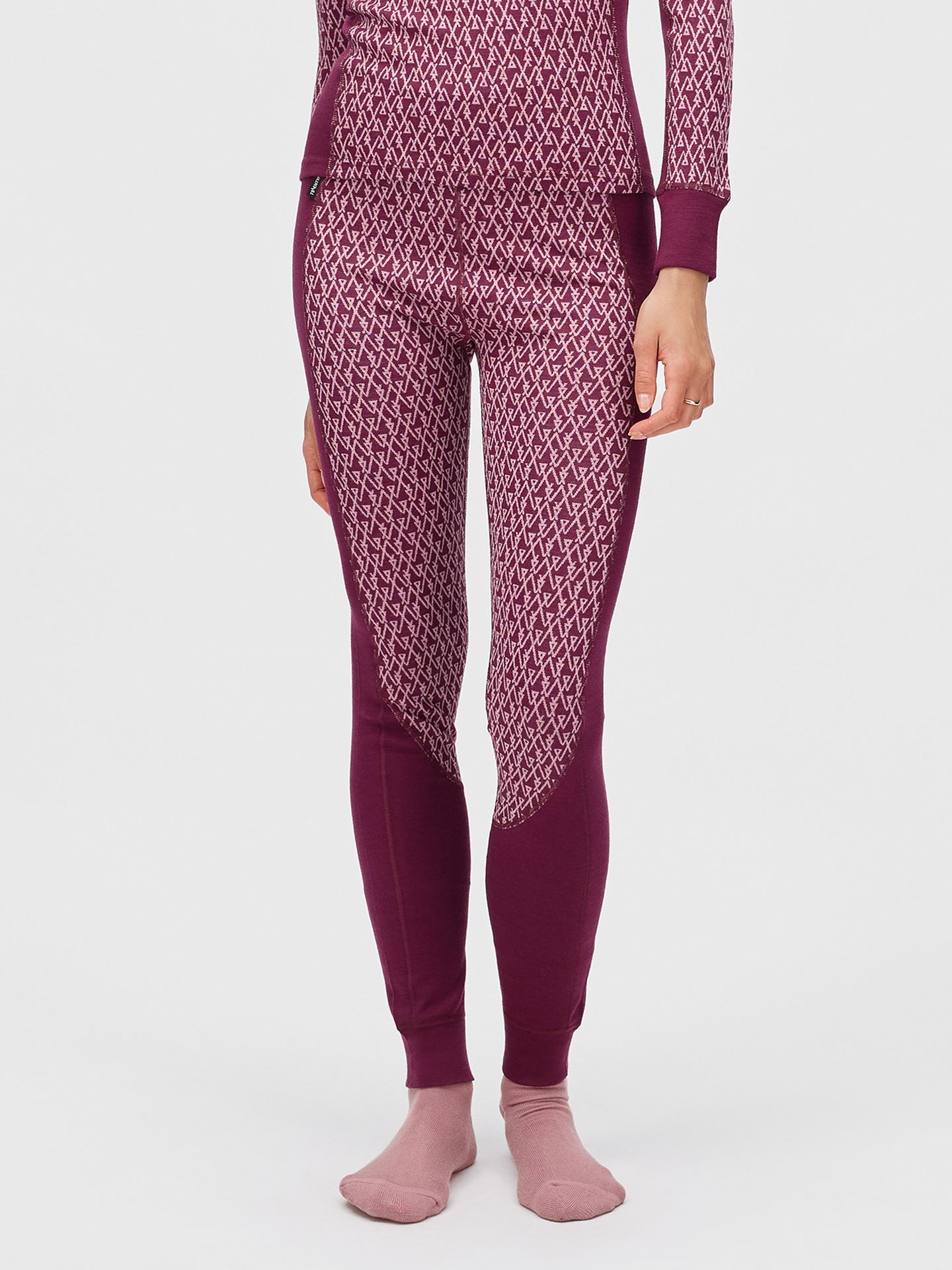 Twentyfour Aurora Aya Ull Tights D M Burgunder