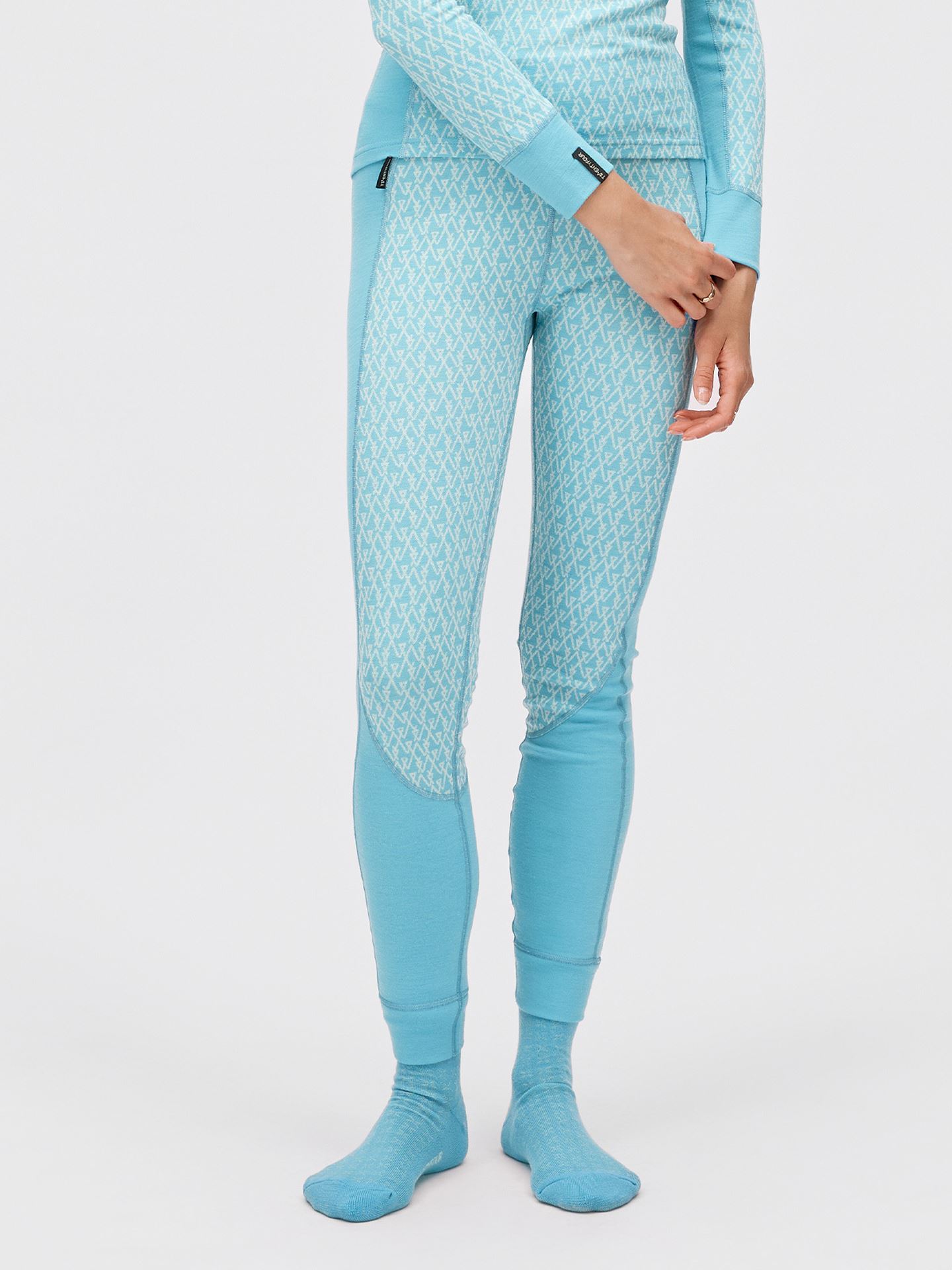 Twentyfour Aurora Aya Ull Tights D Retro Blå