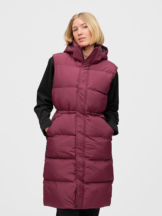 Twentyfour Mode Eva Puffy Vest D M Burgunder
