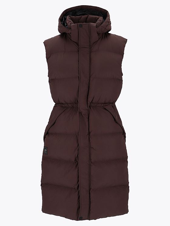 Twentyfour Mode Eva Puffy Vest D Mørk Brun