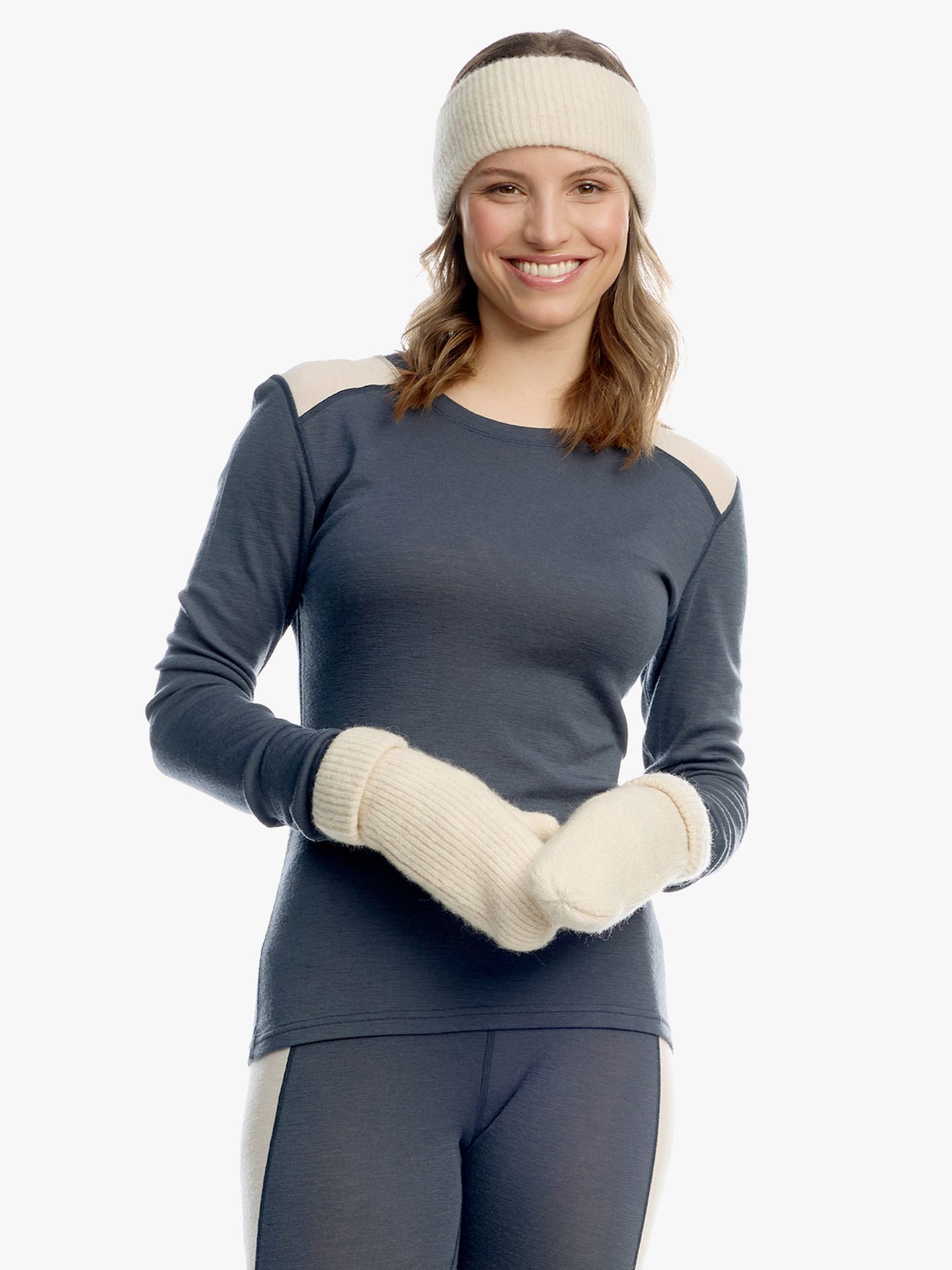 Twentyfour Finse Merino LS Topp D Blekkblå