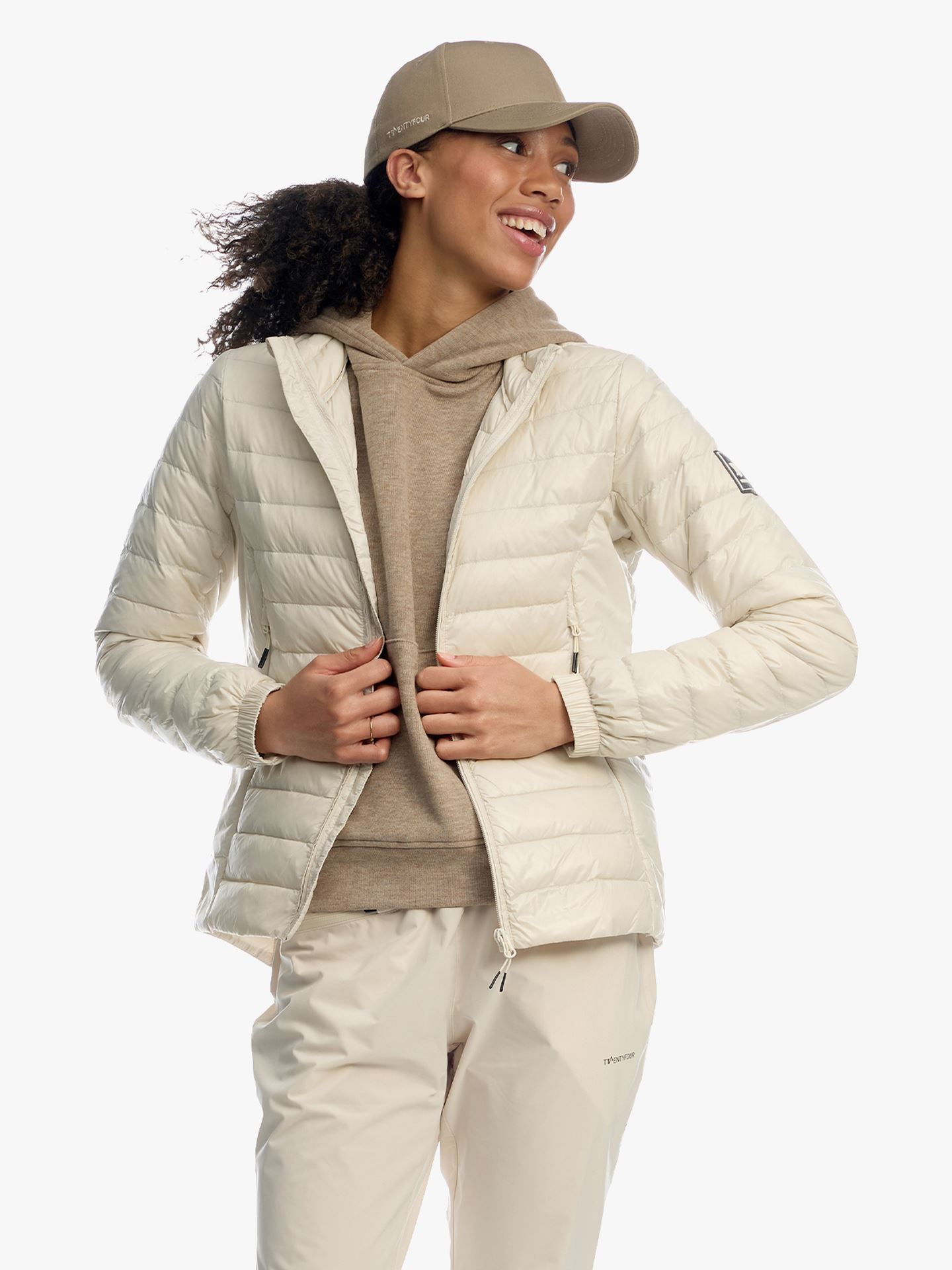 Twentyfour Venture Lett Dunjakke D Gråhvit