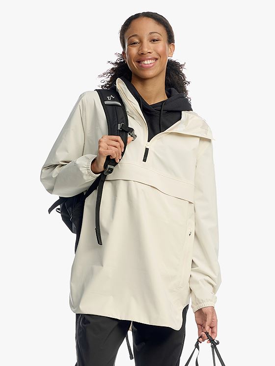 Twentyfour Mode Packable Anorak D Gråhvit