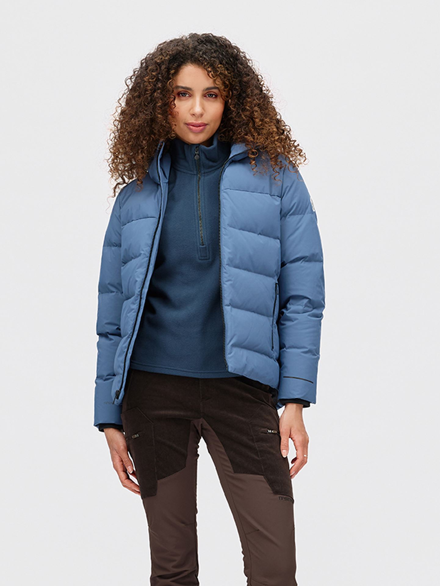 Twentyfour Aurora Dunjakke D Gråblå