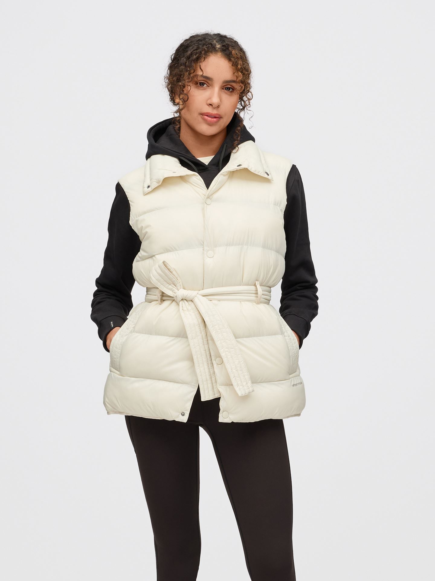 Twentyfour Mode Milla Padded Vest D Gråhvit