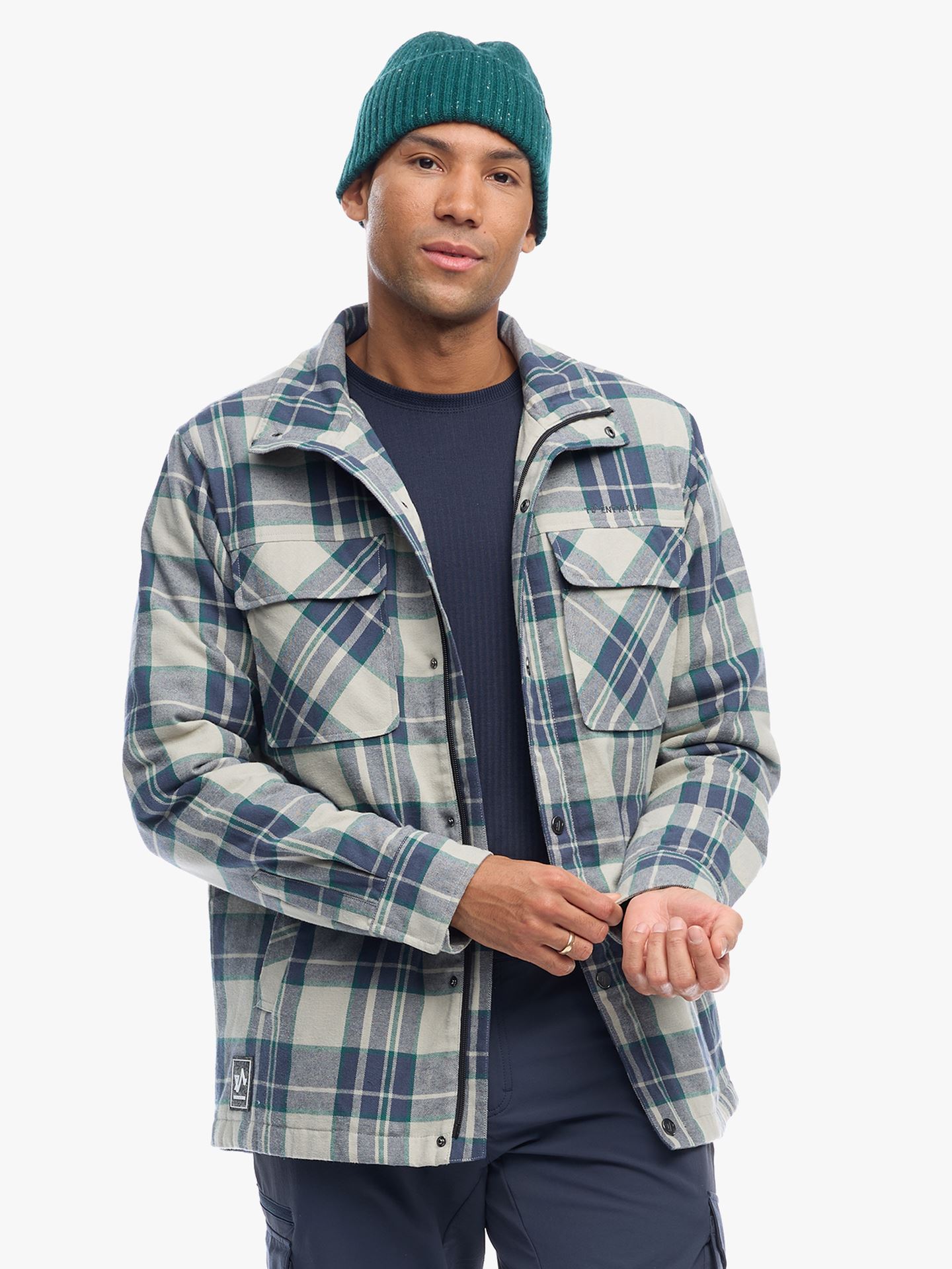 Twentyfour Finse Flannel Jakke H Varm Grå