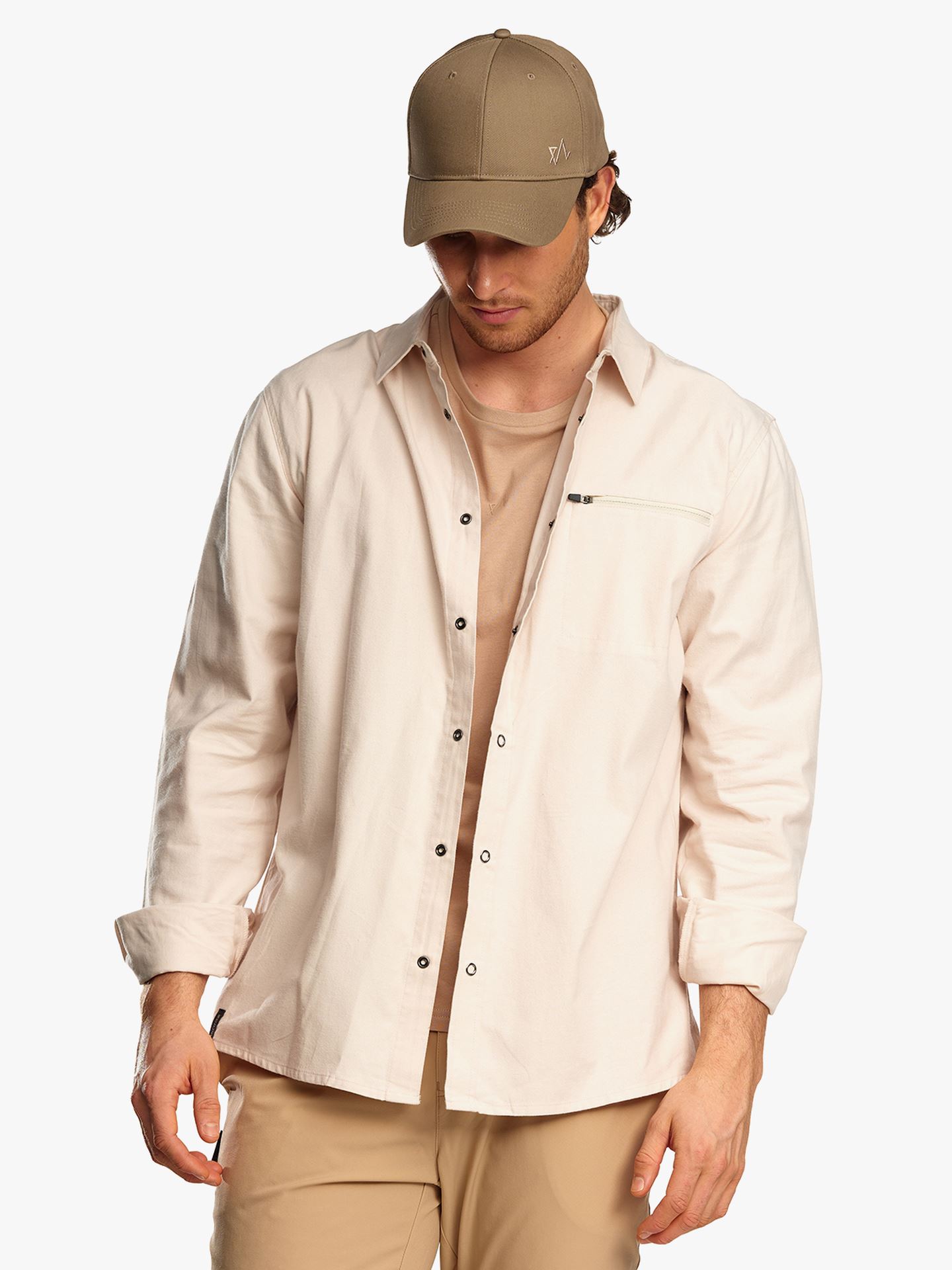 Twentyfour Mode Hike Skjorte H Gråhvit