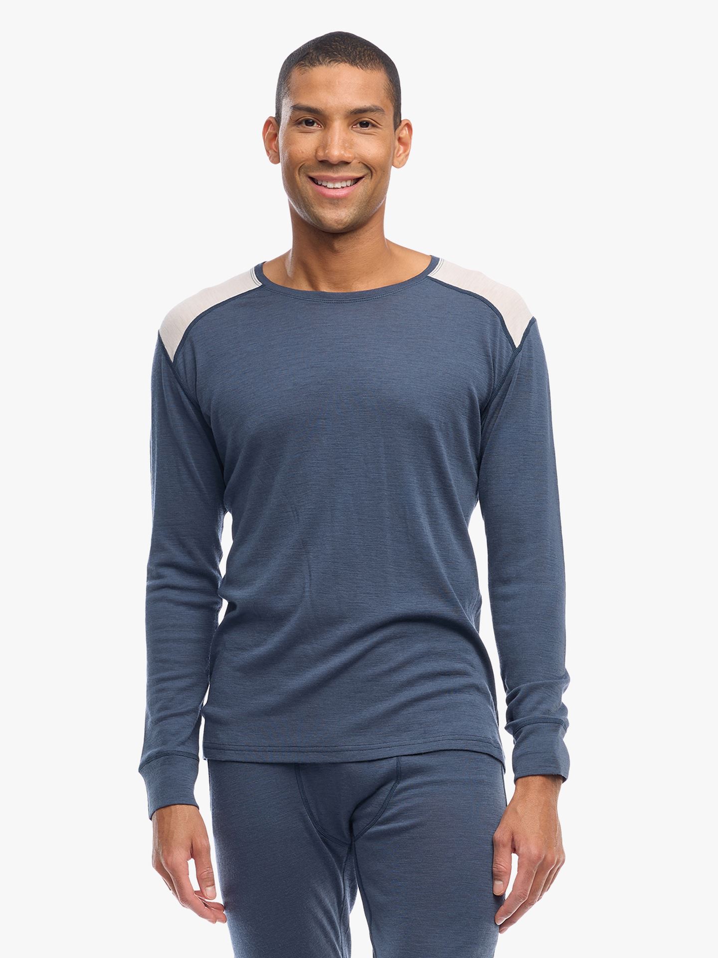 Twentyfour Finse Merino LS Topp H Blekkblå