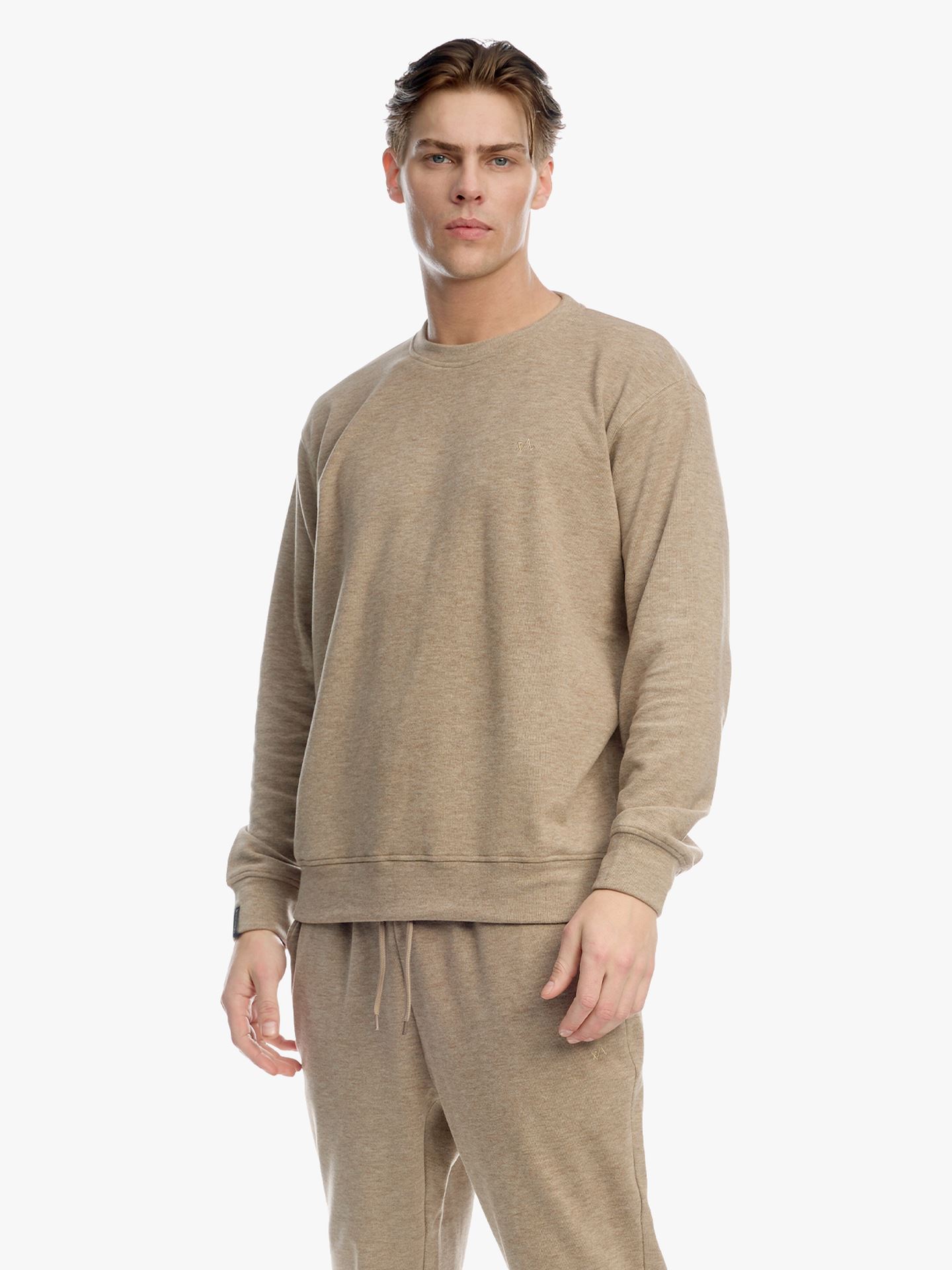 Twentyfour Mode Comfy Genser H Mørk Beige