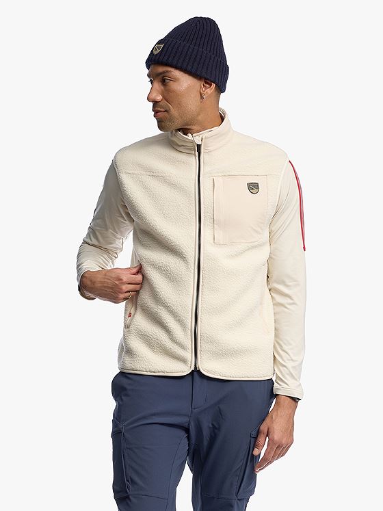 Twentyfour Aurora Pile Vest H KLN Gråhvit