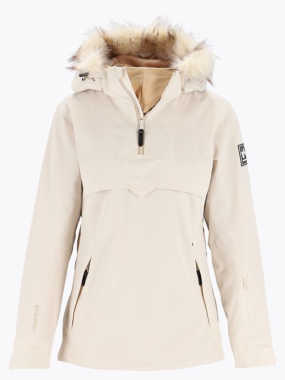 Twentyfour Finse 2.0 2-Lags Anorakk D Gråhvit