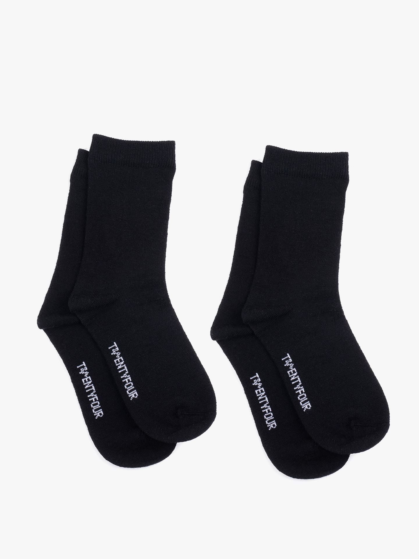 Twentyfour Casual Ullsokk 2pk Sort