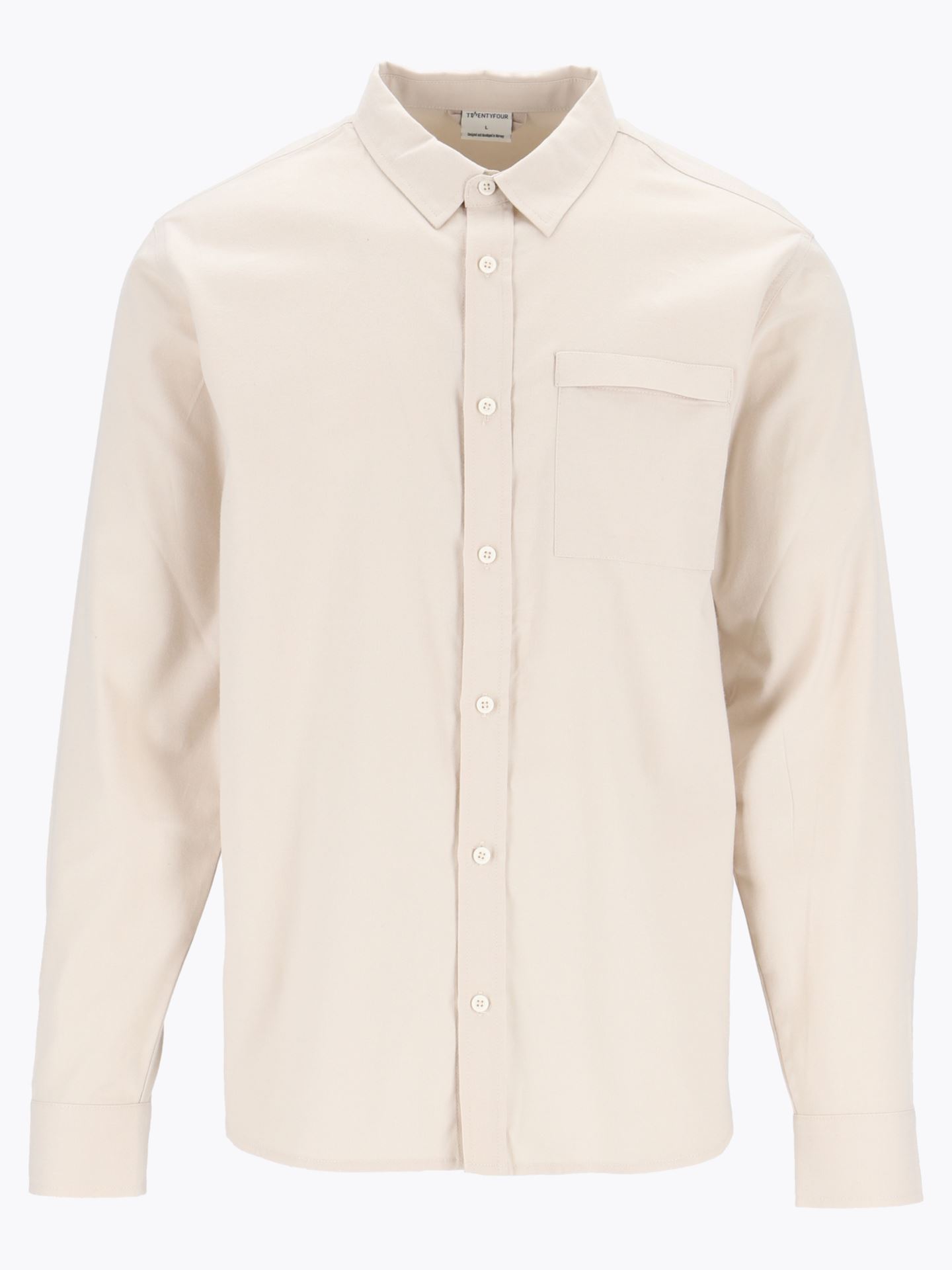 Twentyfour Mode Skjorte U Gråhvit