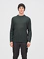 Twentyfour Mode Rib RN Sweater U Dyp Grønn
