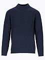 Twentyfour Mode Rib RN Sweater U Marine