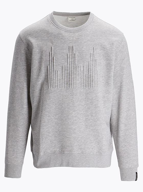 Twentyfour & UXG Sky Sweater U Lys Grå